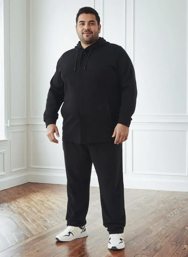 ماكسيم Men Plus Size Cotton Blend Hoodie